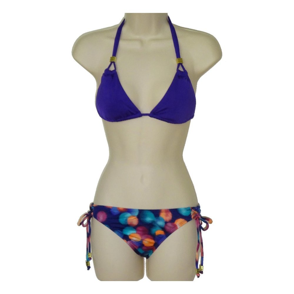 Bar III navy blue triangle bikini